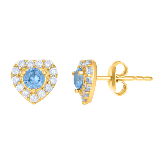 10Kt Gold Cz Earrings