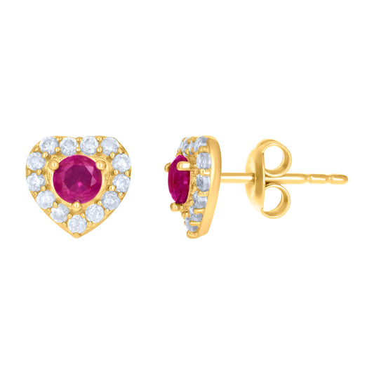 10Kt Gold Cz Earrings