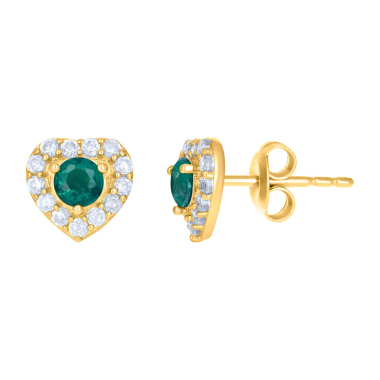10Kt Gold Cz Earrings