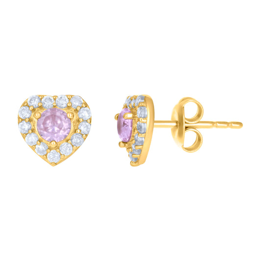 10Kt Gold Cz Earrings