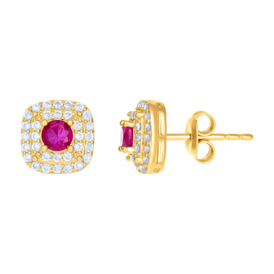 10Kt Gold Cz Earrings
