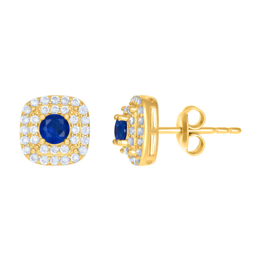 10Kt Gold Cz Earrings