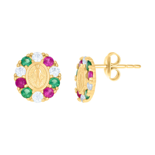 10Kt Gold Cz Earrings