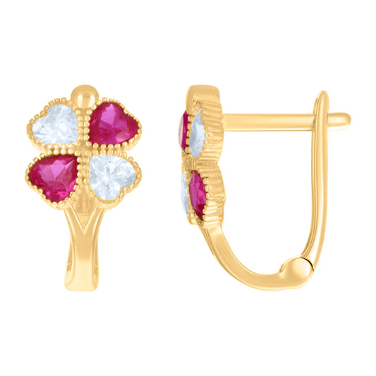 10Kt Gold Cz Earrings