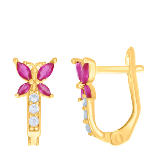 10Kt Gold Cz Earrings