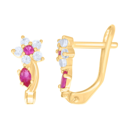 10Kt Gold Cz Earrings