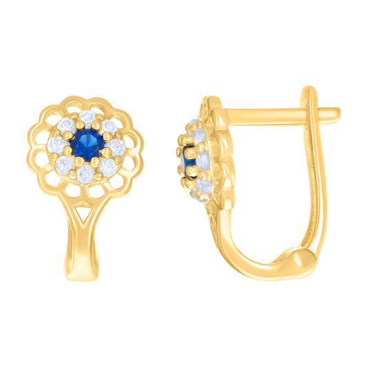 10Kt Gold Cz Earrings