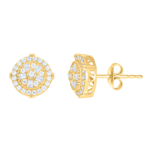10Kt Gold Cz Earrings