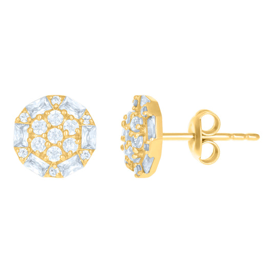 10Kt Gold Cz Earrings