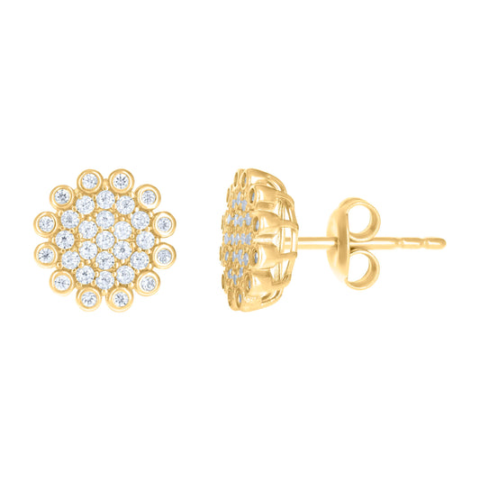 10Kt Gold Cz Earrings