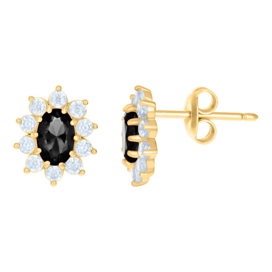 10Kt Gold Cz Earrings