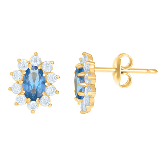 10Kt Gold Cz Earrings
