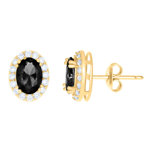 10Kt Gold Cz Earrings