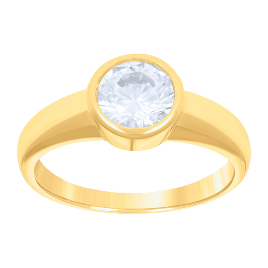 10Kt Gold Cz Baby Ring