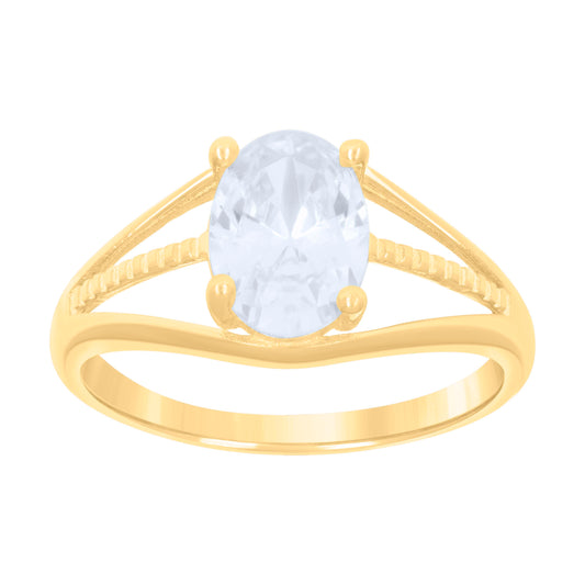10Kt Gold Cz Baby Ring