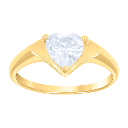 10Kt Gold Cz Baby Ring