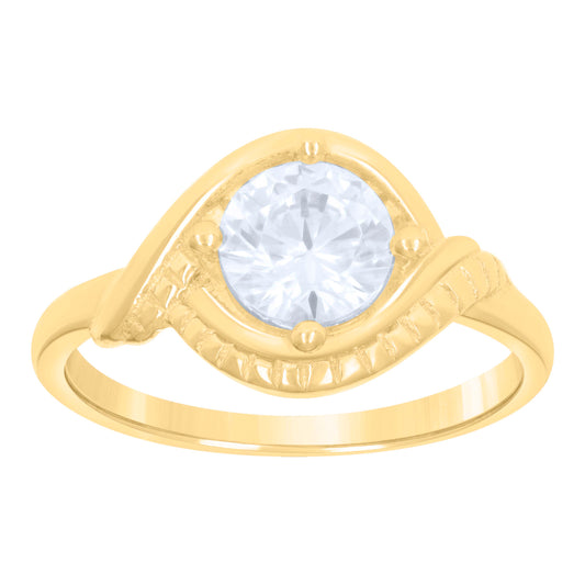 10Kt Gold Cz Baby Ring