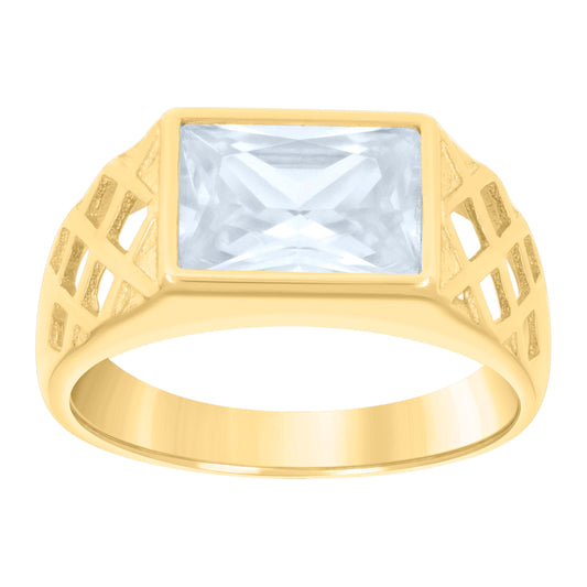 10Kt Gold Cz Baby Ring
