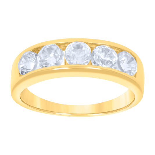 10Kt Gold Cz Baby Ring