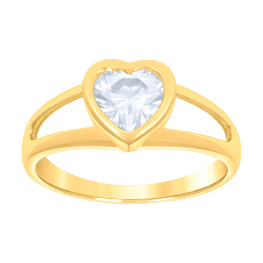 10Kt Gold Cz Baby Ring