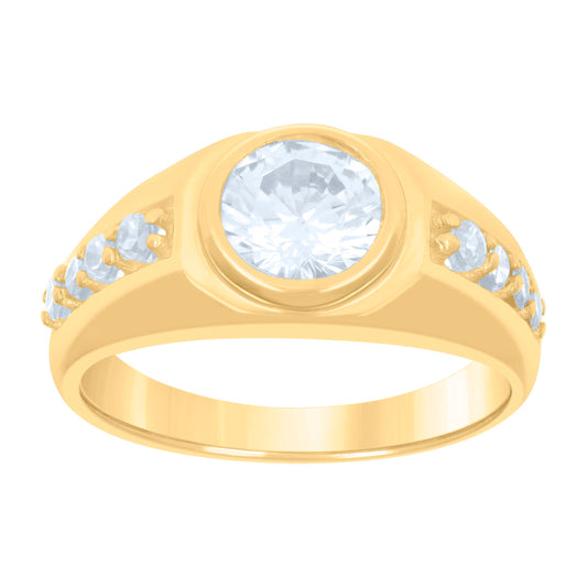 10Kt Gold Cz Baby Ring