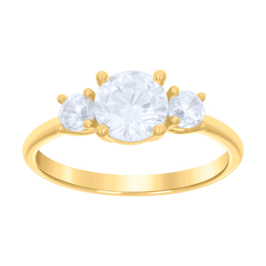 10Kt Gold Cz Baby Ring