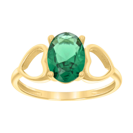 10Kt Gold Cz Baby Ring