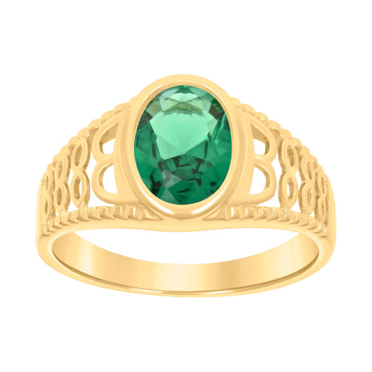 10Kt Gold Cz Baby Ring