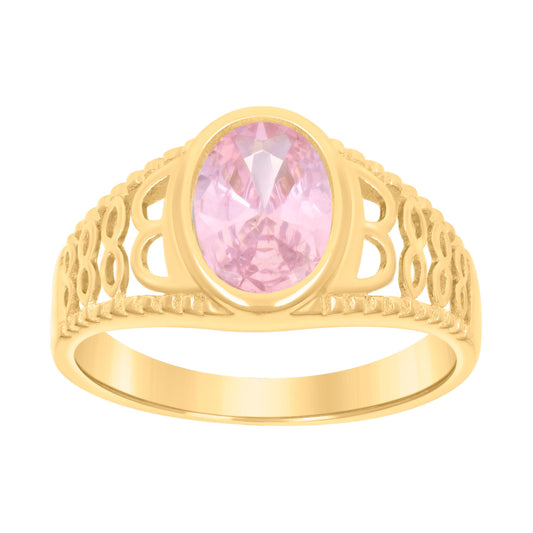10Kt Gold Cz Baby Ring