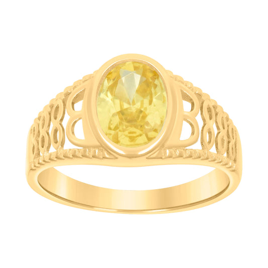 10Kt Gold Cz Baby Ring