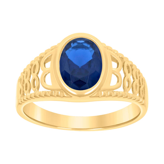 10Kt Gold Cz Baby Ring