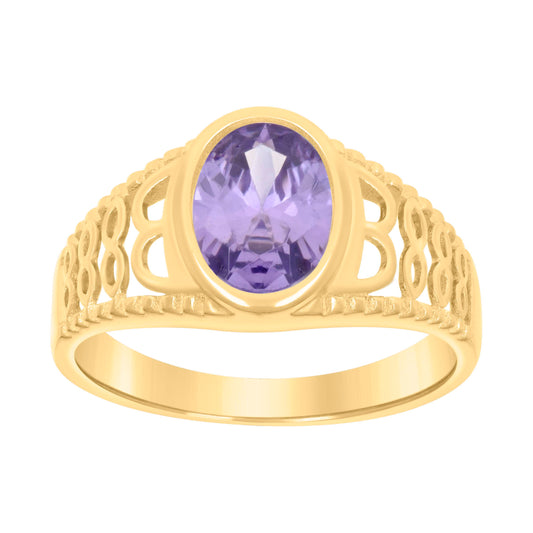 10Kt Gold Cz Baby Ring