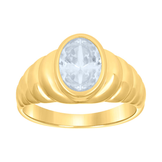 10Kt Gold Cz Baby Ring