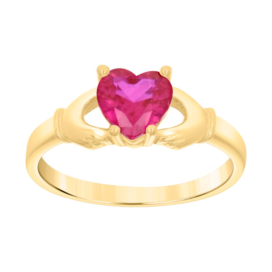 10Kt Gold Cz Baby Ring
