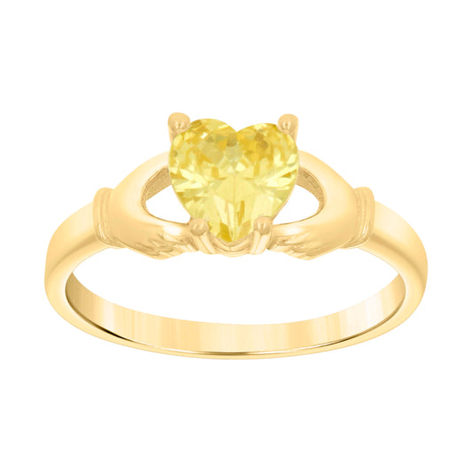 10Kt Gold Cz Baby Ring