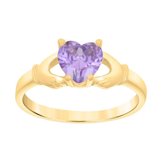 10Kt Gold Cz Baby Ring