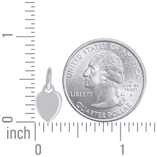 925 Sterling Silver  6.5mm Pendant Silver Plated