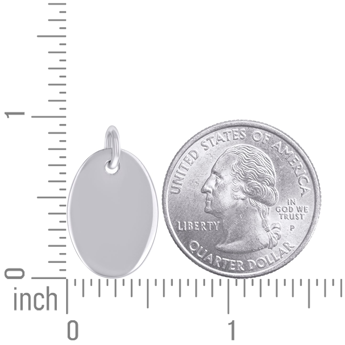 925 Sterling Silver  6.5mm Pendant Silver Plated