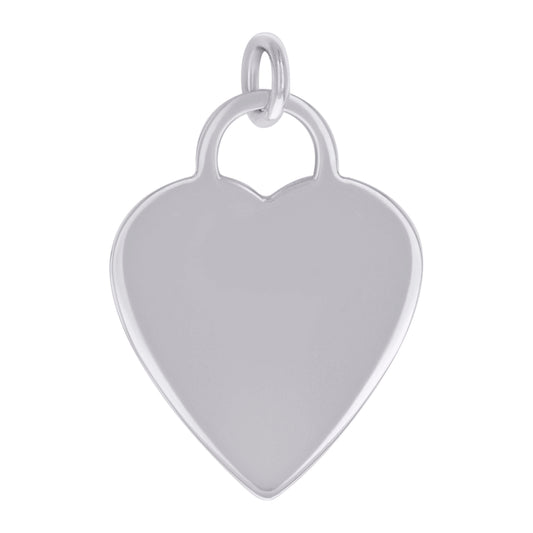 925 Sterling Silver  6.5mm Pendant Silver Plated