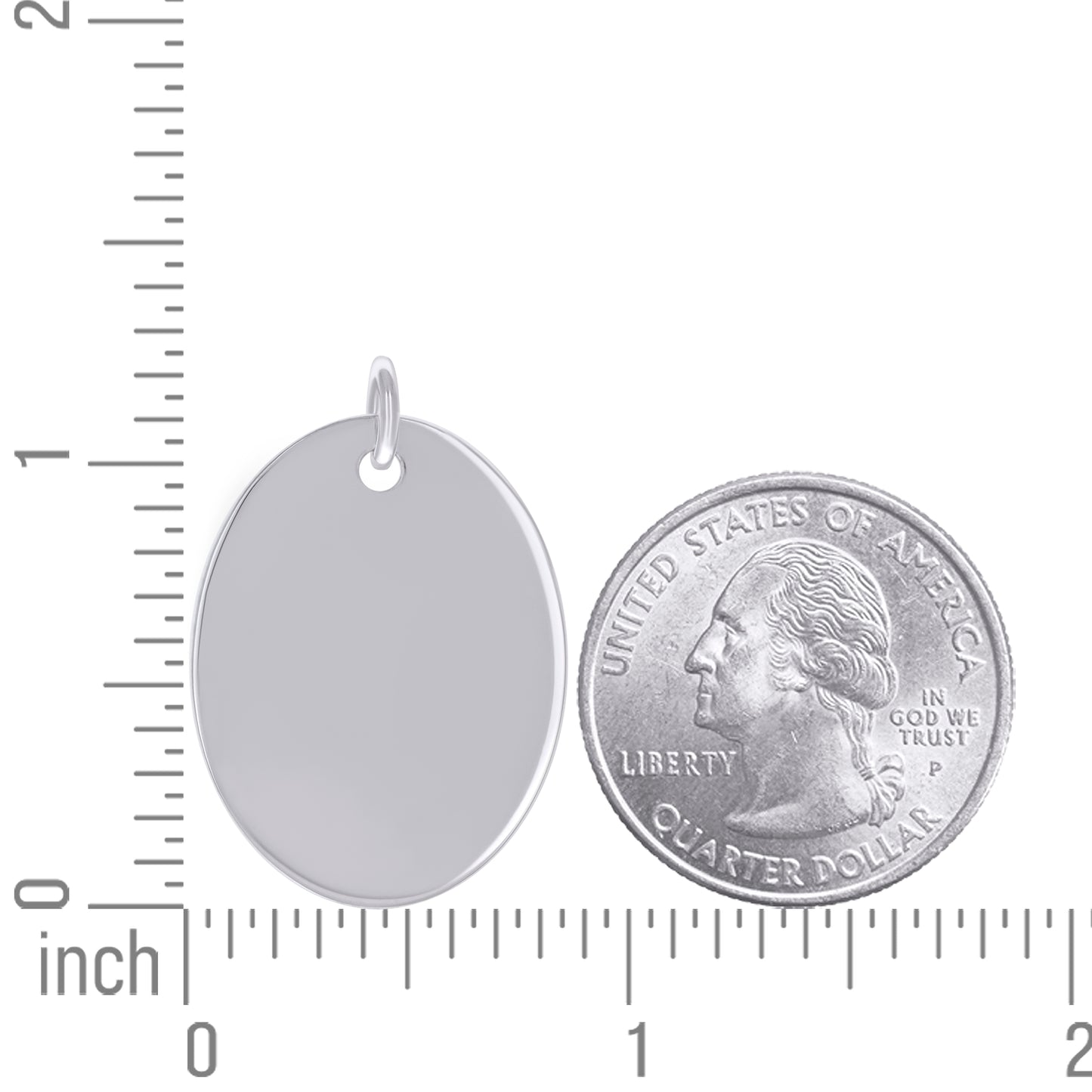 925 Sterling Silver  6.5mm Pendant Silver Plated