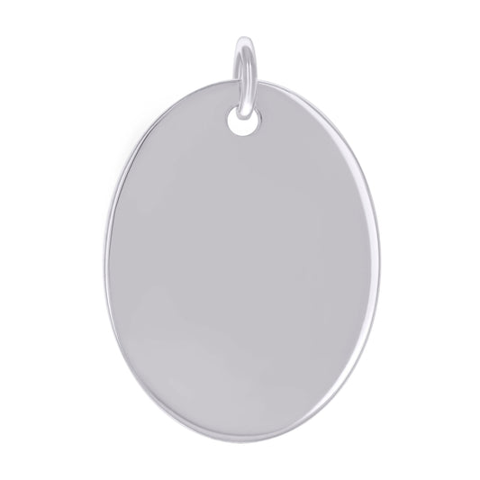 925 Sterling Silver  6.5mm Pendant Silver Plated