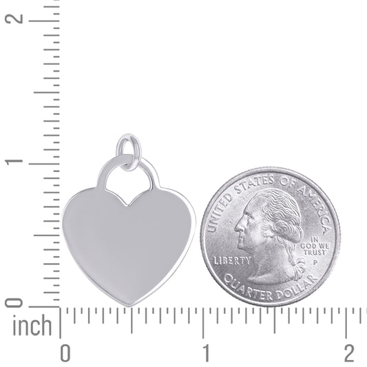 925 Sterling Silver  6.5mm Pendant Silver Plated