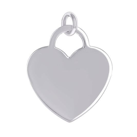 925 Sterling Silver  6.5mm Pendant Silver Plated