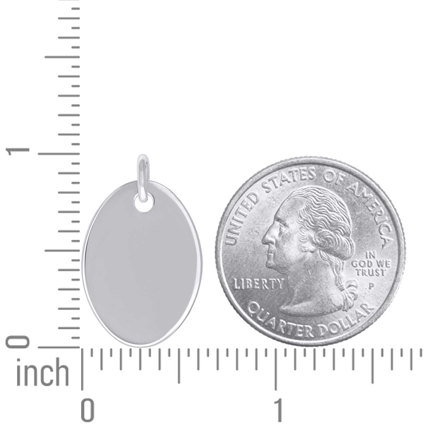 925 Sterling Silver  6.5mm Pendant Silver Plated