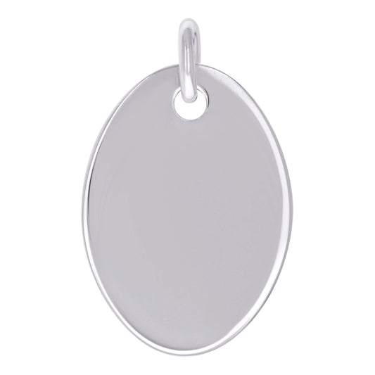925 Sterling Silver  6.5mm Pendant Silver Plated