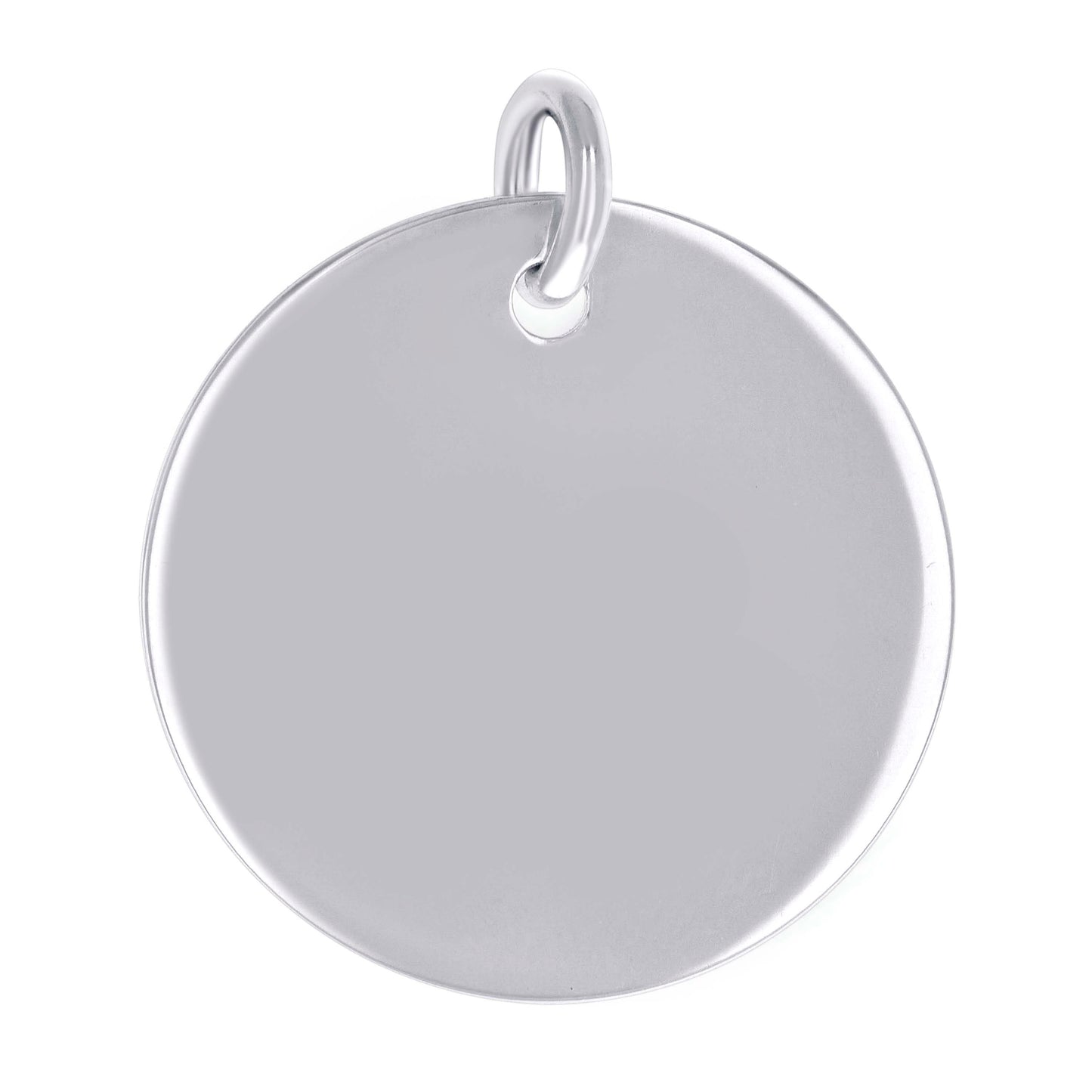 925 Sterling Silver  6.5mm Pendant Silver Plated