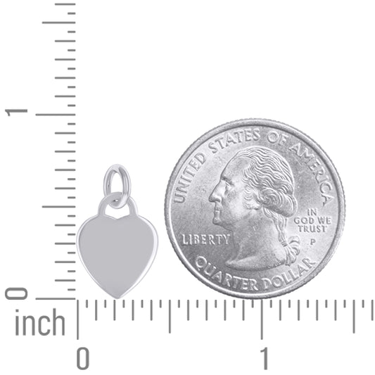 925 Sterling Silver  6.5mm Pendant Silver Plated