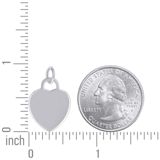 925 Sterling Silver  6.5mm Pendant Silver Plated