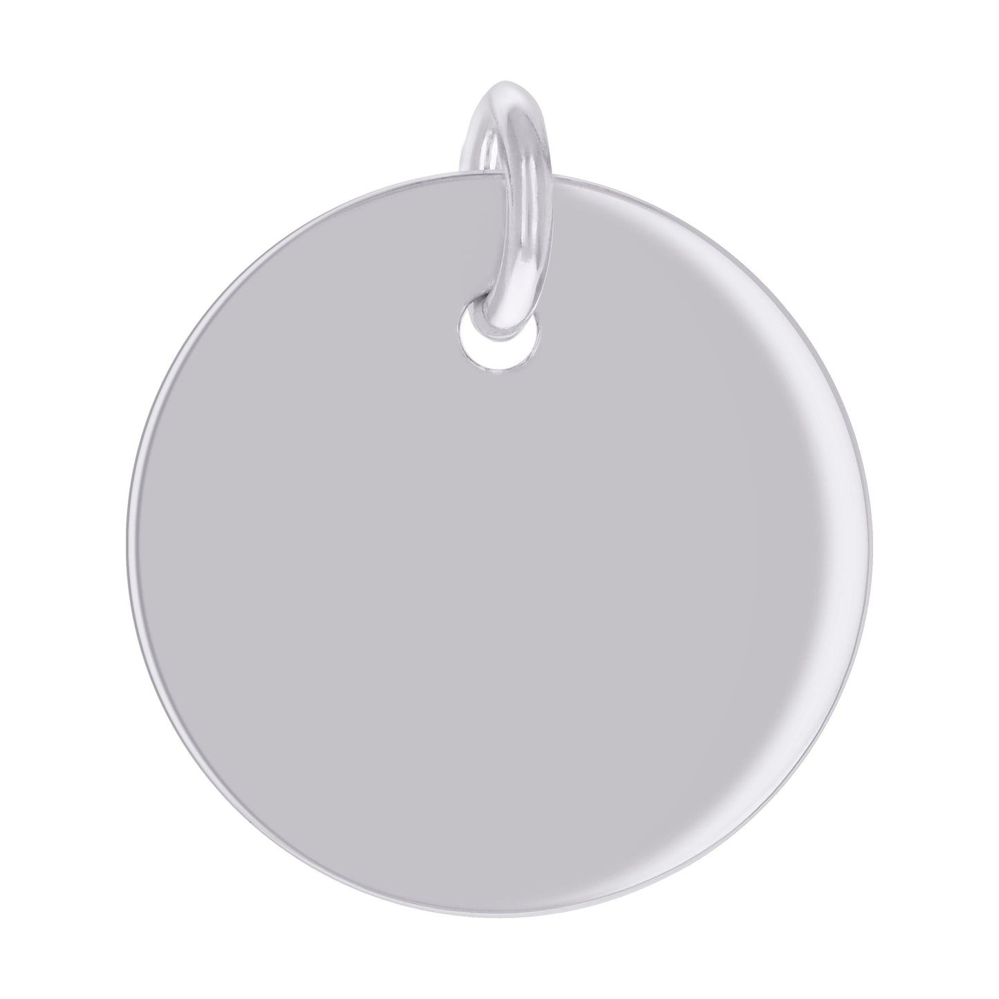 925 Sterling Silver  6.5mm Pendant Silver Plated