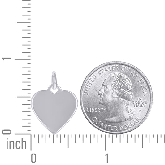 925 Sterling Silver  6.5mm Pendant Silver Plated